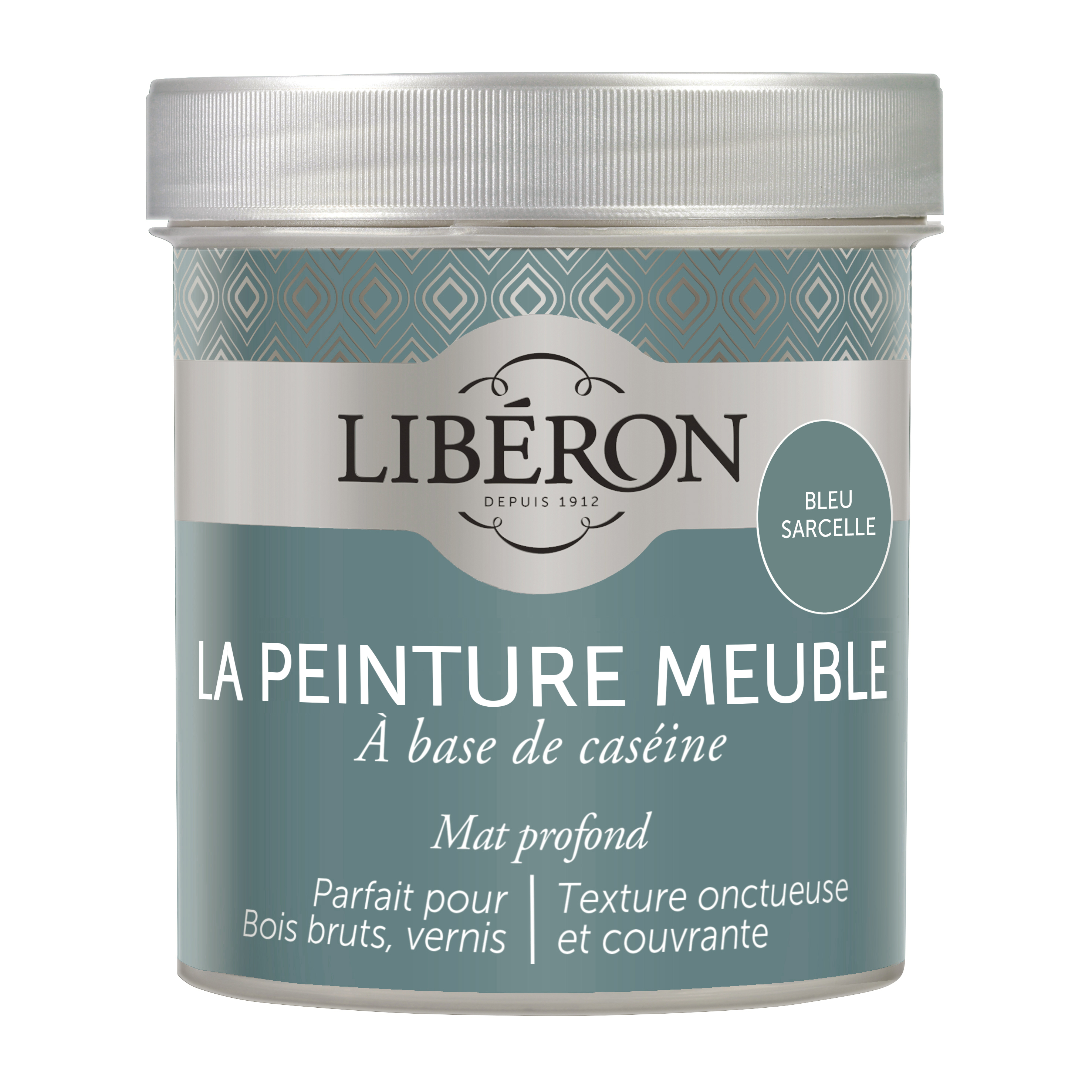 Peinture meuble caséine 0,5L bleu Sarcelle - LIBERON
